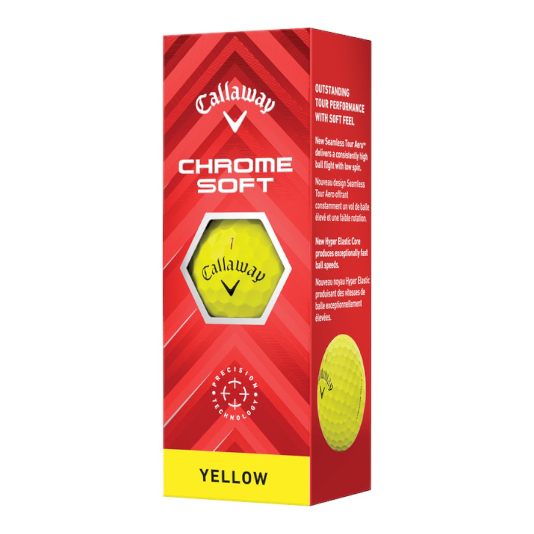 Callaway 2024 Chrome Soft Golf Balls | Yellow