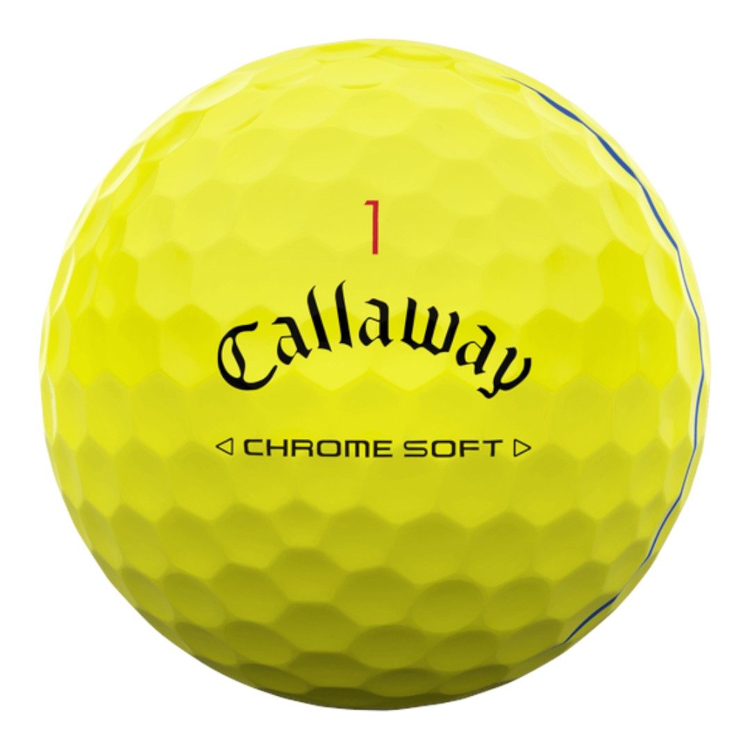 Callaway 2024 Chrome Soft Triple Track Golf Balls | Yellow