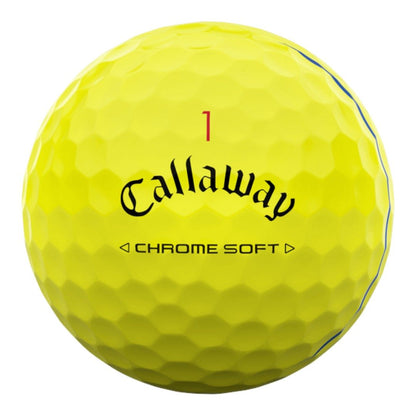 Callaway 2024 Chrome Soft Triple Track Golf Balls | Yellow