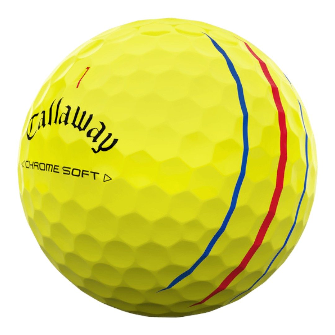 Callaway 2024 Chrome Soft Triple Track Golf Balls | Yellow