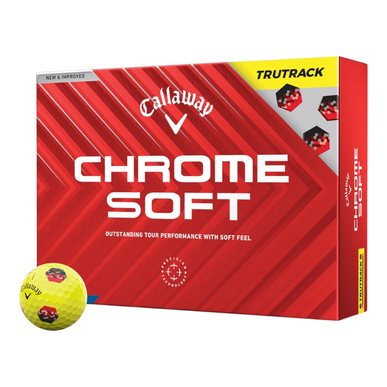 Callaway 2024 Chrome Soft Trutrack Golf Balls | Yellow