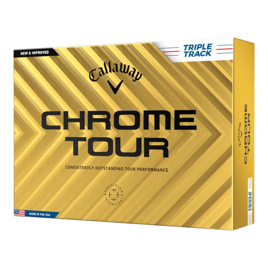 Callaway 2024 Chrome Tour Triple Track Golf Balls | White