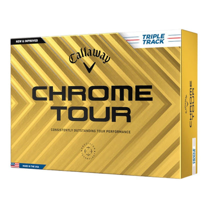 Callaway 2024 Chrome Tour Triple Track Golf Balls | White