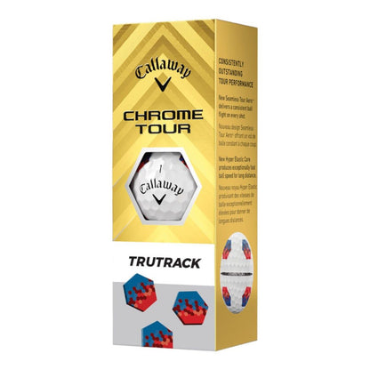 Callaway 2024 Chrome Tour Trutrack Golf Balls | Blue/Red