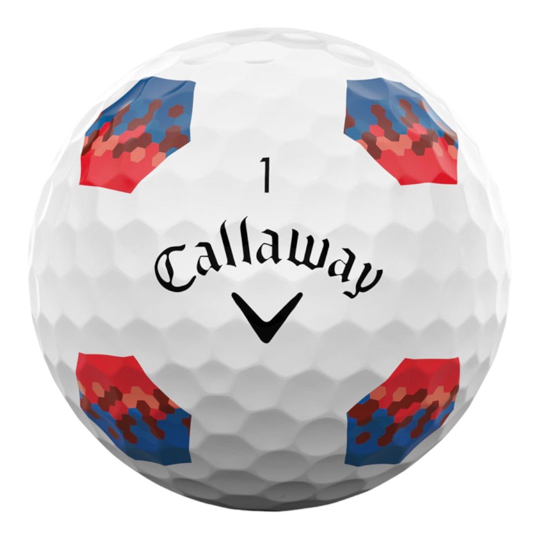 Callaway 2024 Chrome Tour Trutrack Golf Balls | Blue/Red