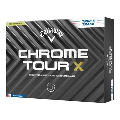Callaway 2024 Chrome Tour X Triple Track Golf Balls | White