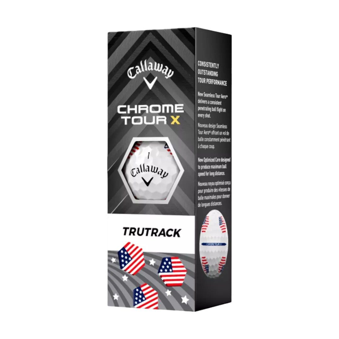新品　Callaway BL CG CHRMSFT X USA TRUTRK Callaway Chrome Tour X Trutrack USA Golf Balls – Clarkes Golf