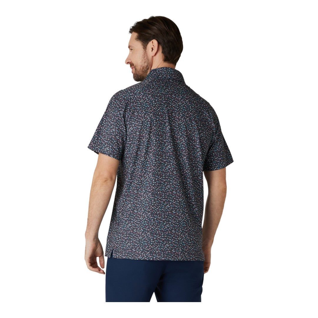 Callaway All Over Chev Confetti Print Golf Polo Shirt CGKSE0A3