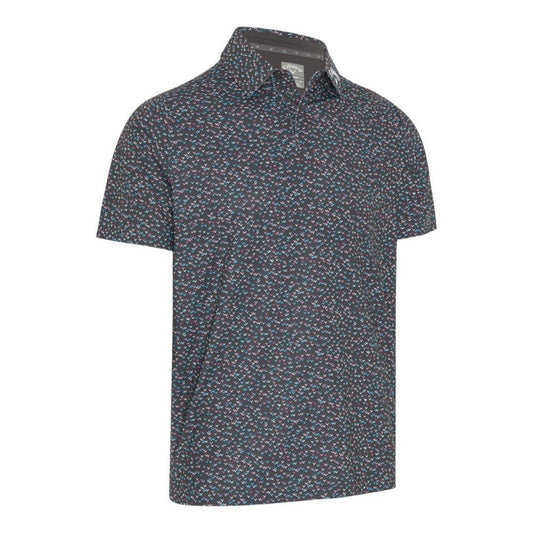 Callaway All Over Chev Confetti Print Golf Polo Shirt CGKSE0A3