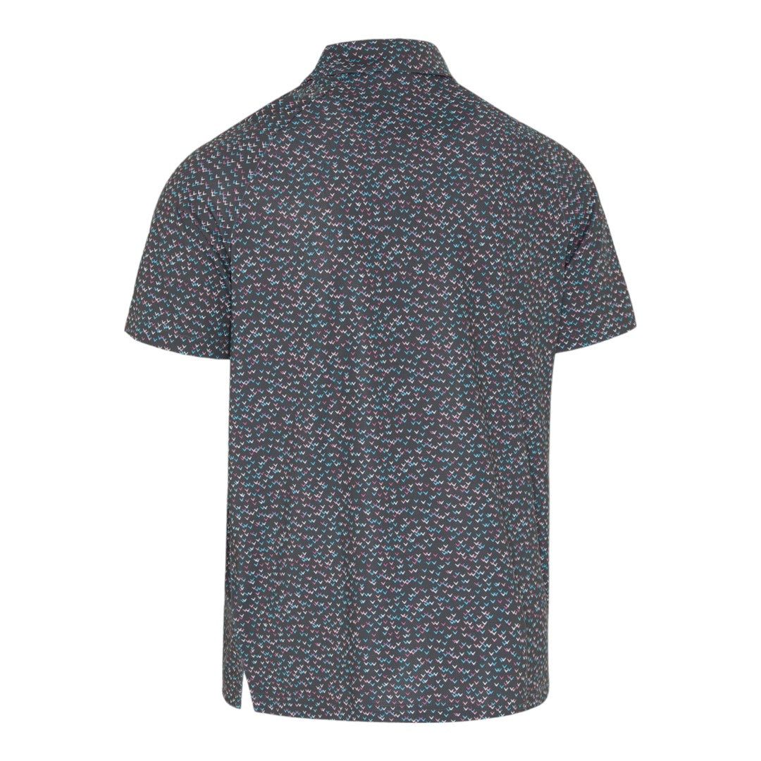 Callaway All Over Chev Confetti Print Golf Polo Shirt CGKSE0A3