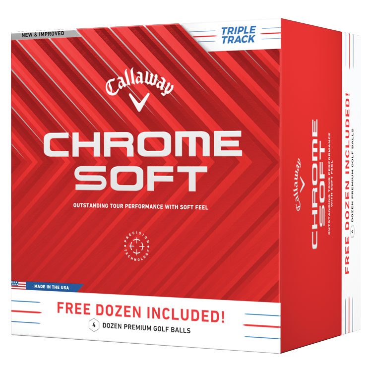 Callaway Chrome Soft Triple Track Golf Balls | 4 FOR 3