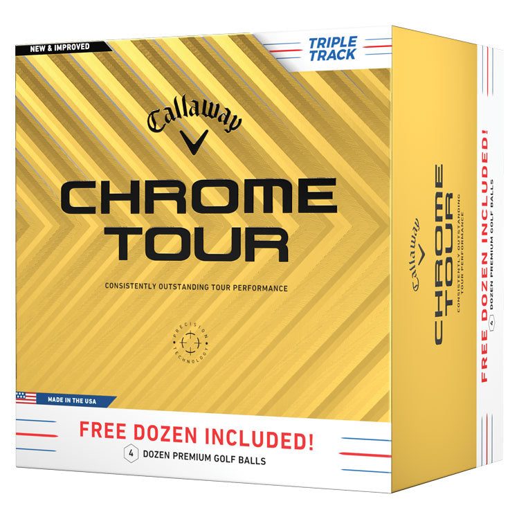 Callaway Chrome Tour Triple Track Golf Balls | 4 FOR 3