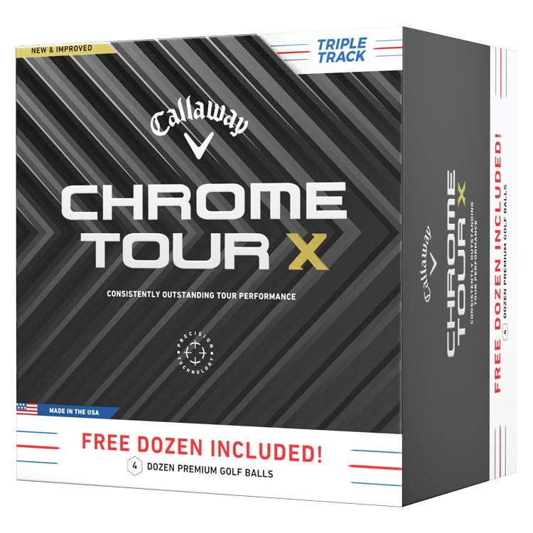 Callaway Chrome Tour X Triple Track Golf Balls | 4 FOR 3
