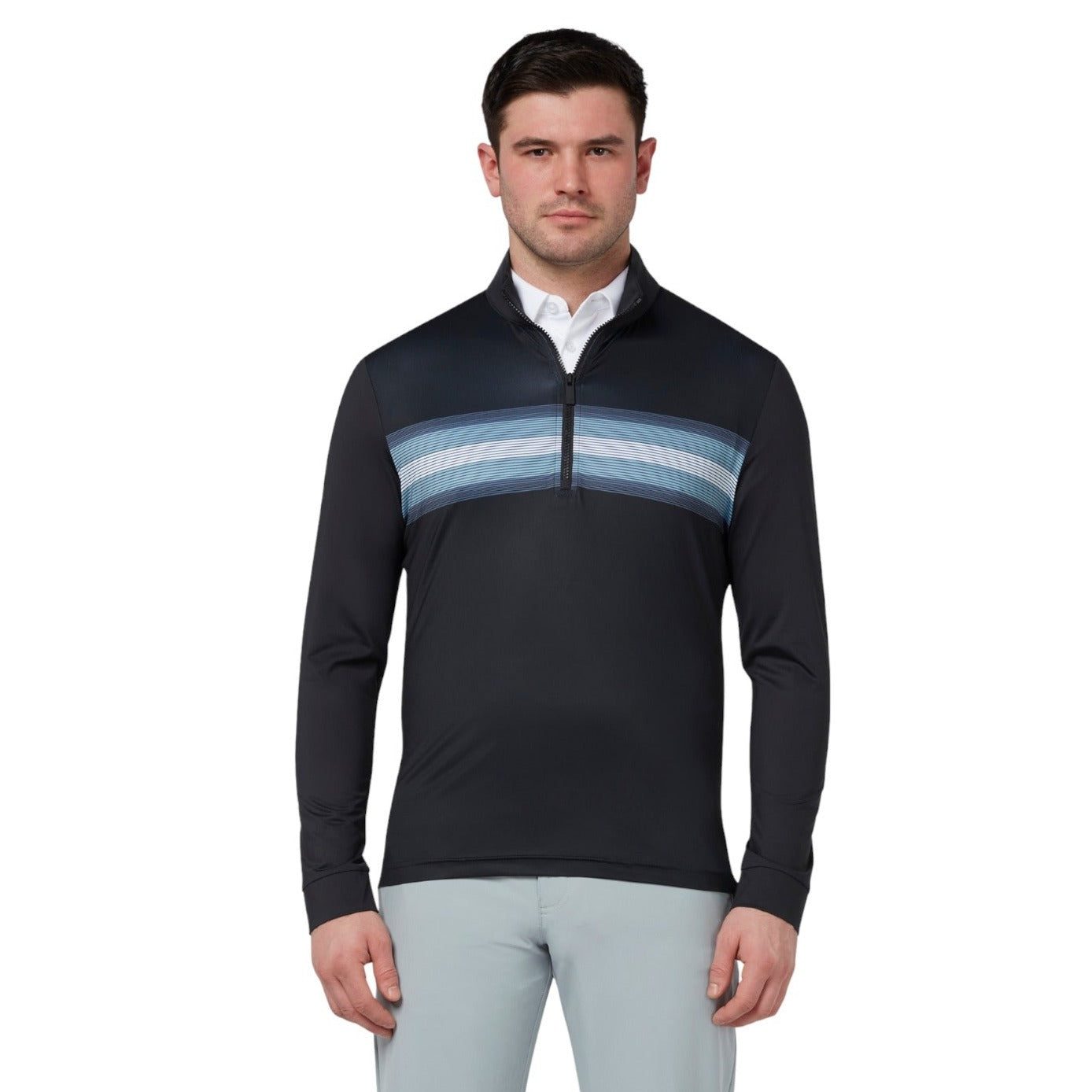 Callaway Energy Stripe Print 1/4 Zip Golf Mid Layer CGKSD0D8
