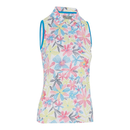 Callaway Ladies Chev Floral S/L Golf Polo Shirt CGKSE049