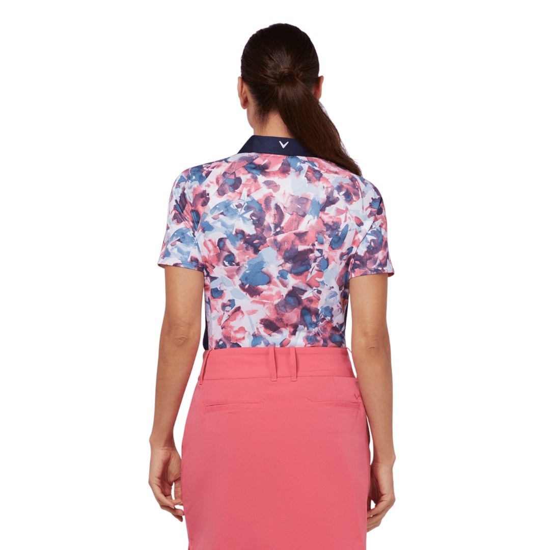 Mesa Mosaic: Geometric Floral Golf Polo main image 0