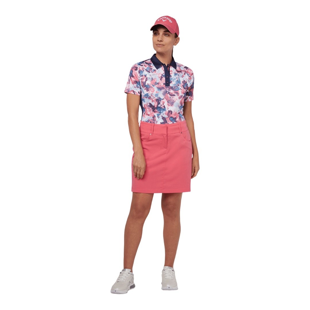 Callaway Ladies Floral Golf Polo Shirt CGKSD023