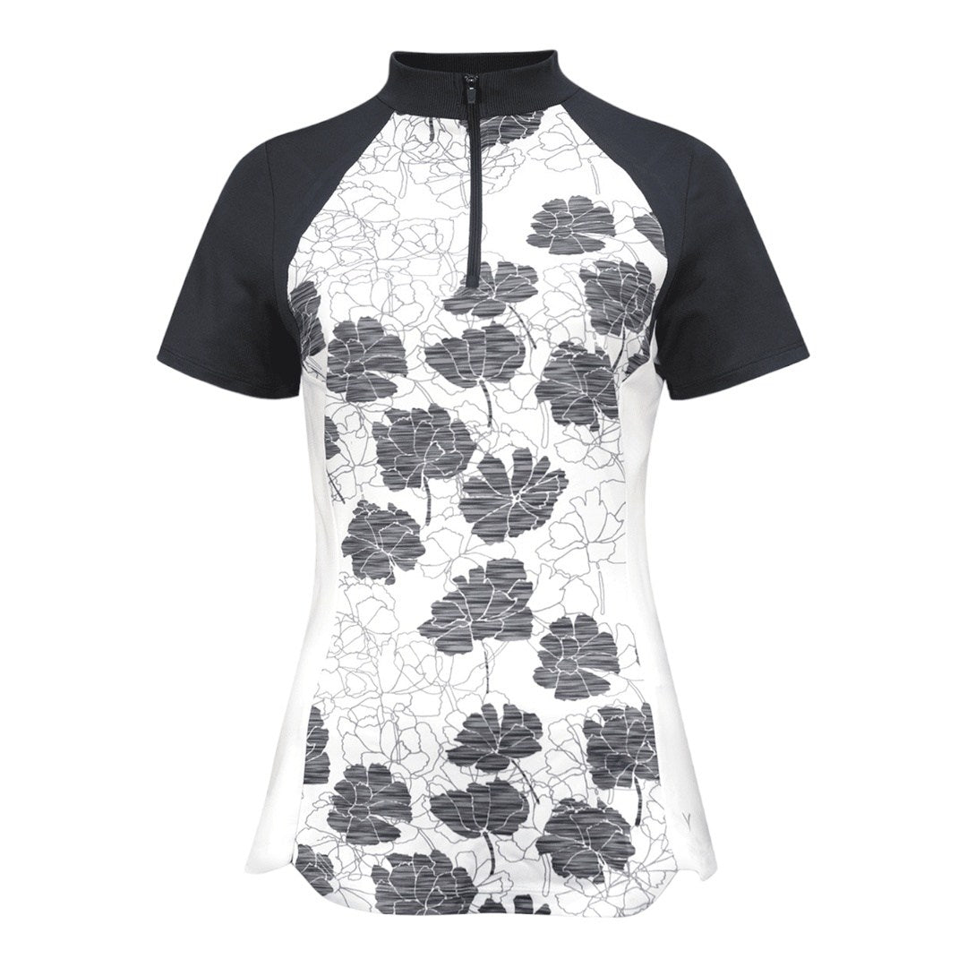 Callaway Ladies Texture Floral Golf Polo CGKSD012