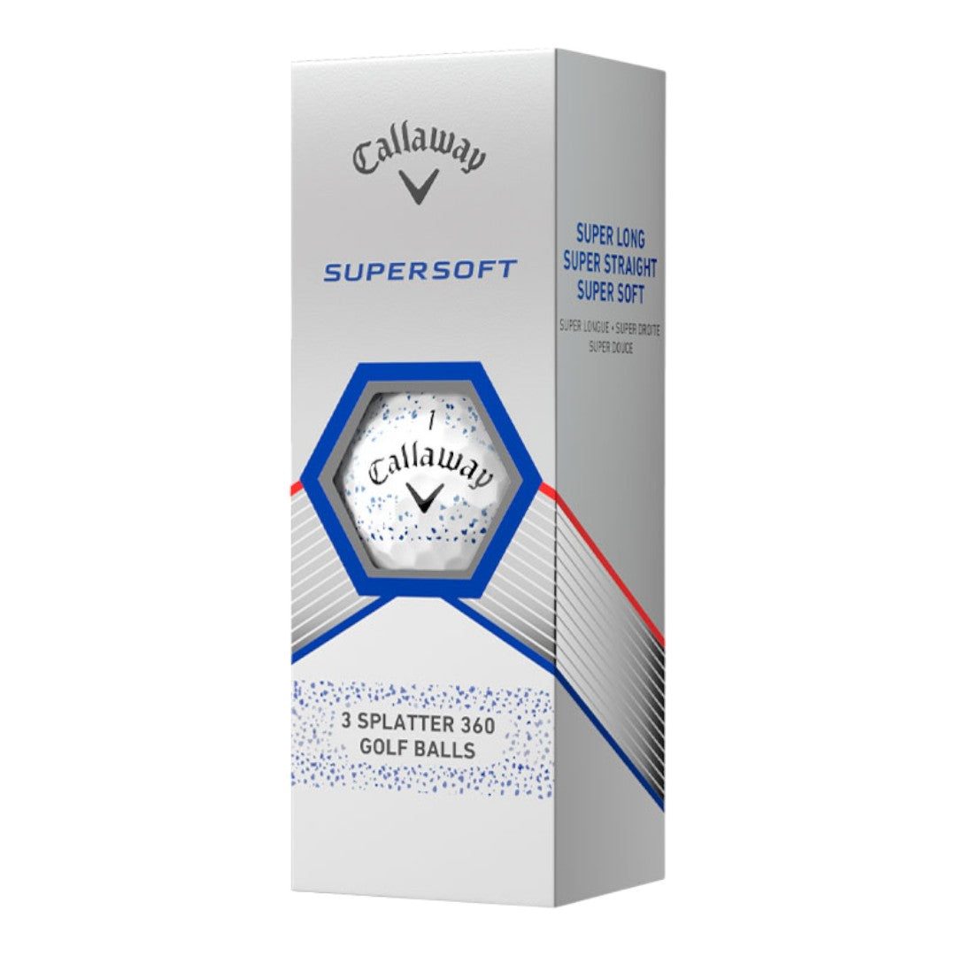 Callaway Supersoft 2024 Blue Splatter Golf Balls