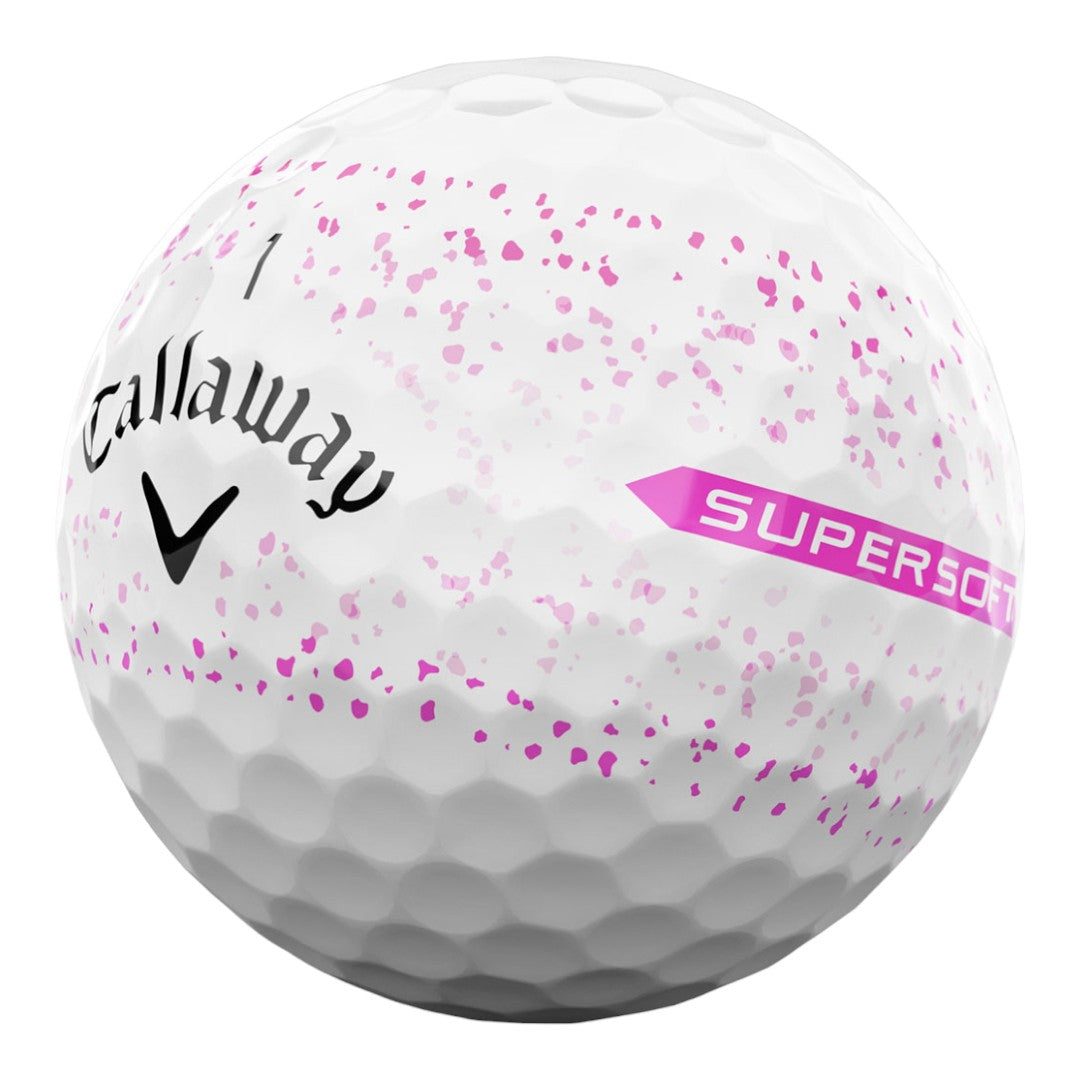 Callaway Supersoft 2024 Pink Splatter Golf Balls