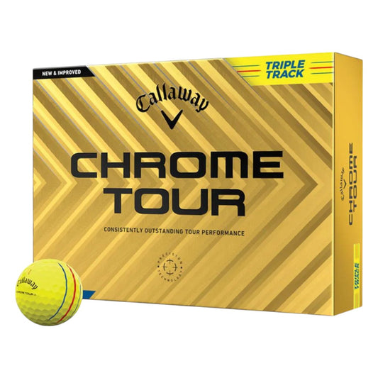 Callaway 2024 Chrome Tour Triple Track Golf Balls | Yellow