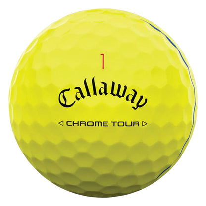 Callaway 2024 Chrome Tour Triple Track Golf Balls | Yellow