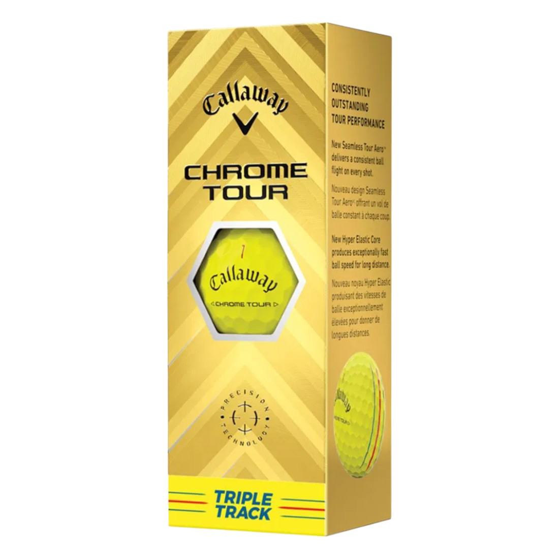 Callaway 2024 Chrome Tour Triple Track Golf Balls | Yellow