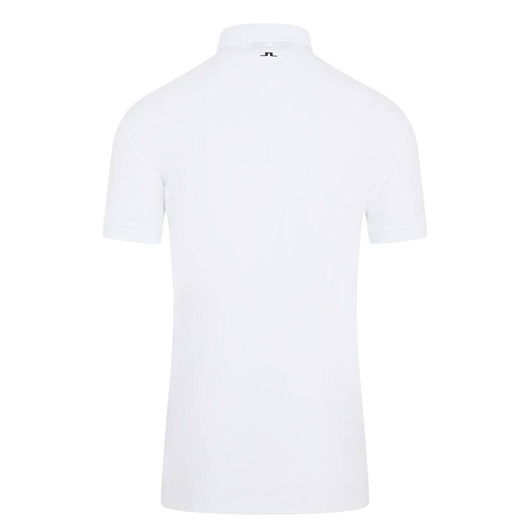 J. Lindeberg Tour Tech Golf Polo Shirt GMJT06337 | White – Clarkes