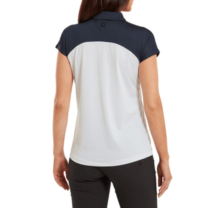 FootJoy Ladies Cap Sleeve Colour Block Golf Polo Shirt 80176
