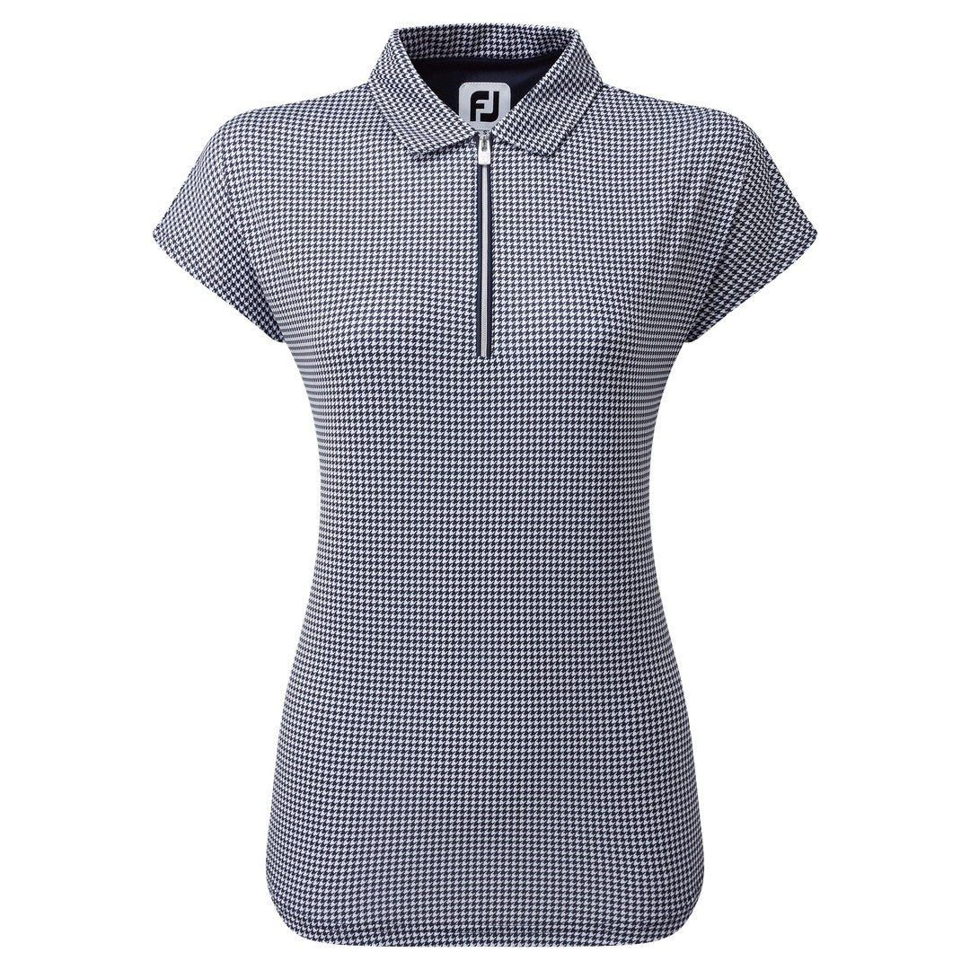 FootJoy Ladies HTH Print Cap Sleeveless Golf Polo Shirt 80178