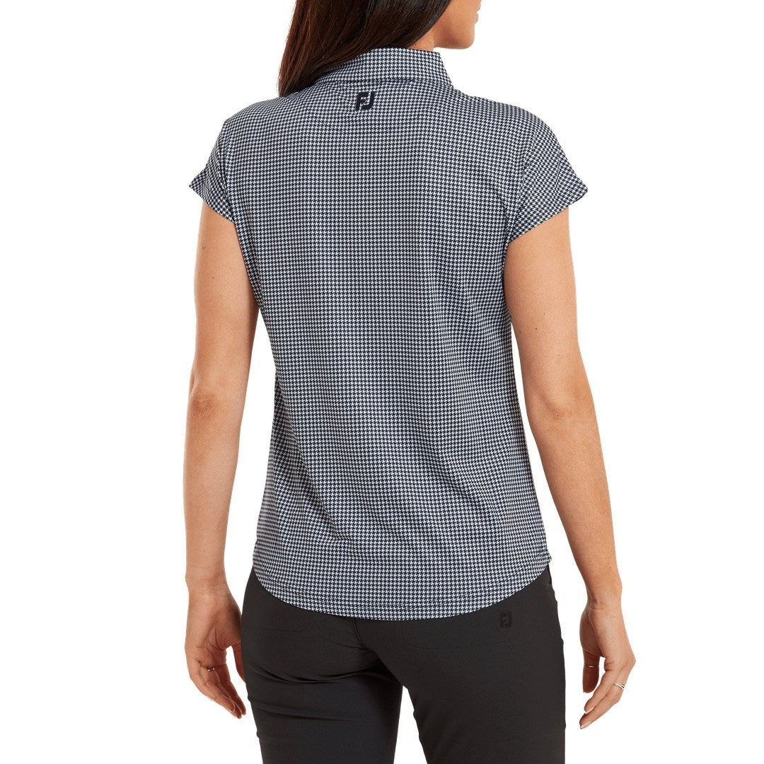 FootJoy Ladies HTH Print Cap Sleeveless Golf Polo Shirt 80178