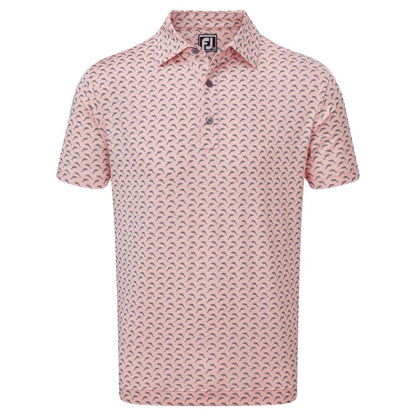 FootJoy Leaping Dolphins Print Lisle Golf Shirt 88352