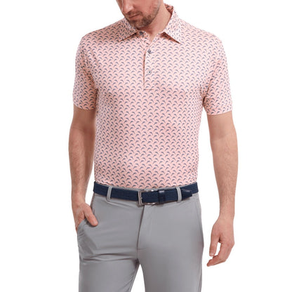 FootJoy Leaping Dolphins Print Lisle Golf Shirt 88352