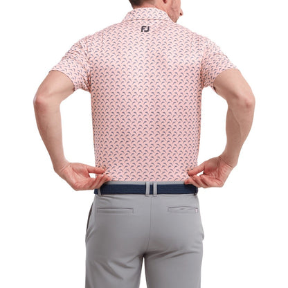 FootJoy Leaping Dolphins Print Lisle Golf Shirt 88352
