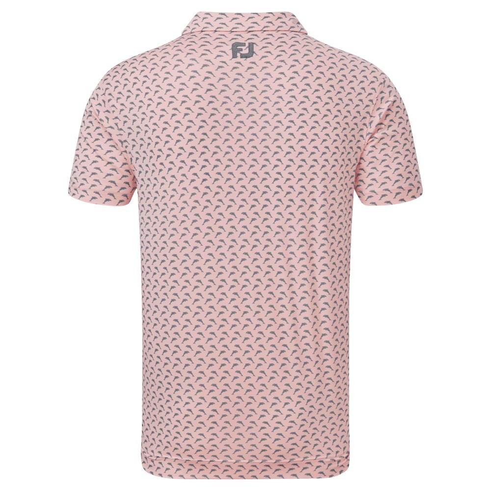FootJoy Leaping Dolphins Print Lisle Golf Shirt 88352