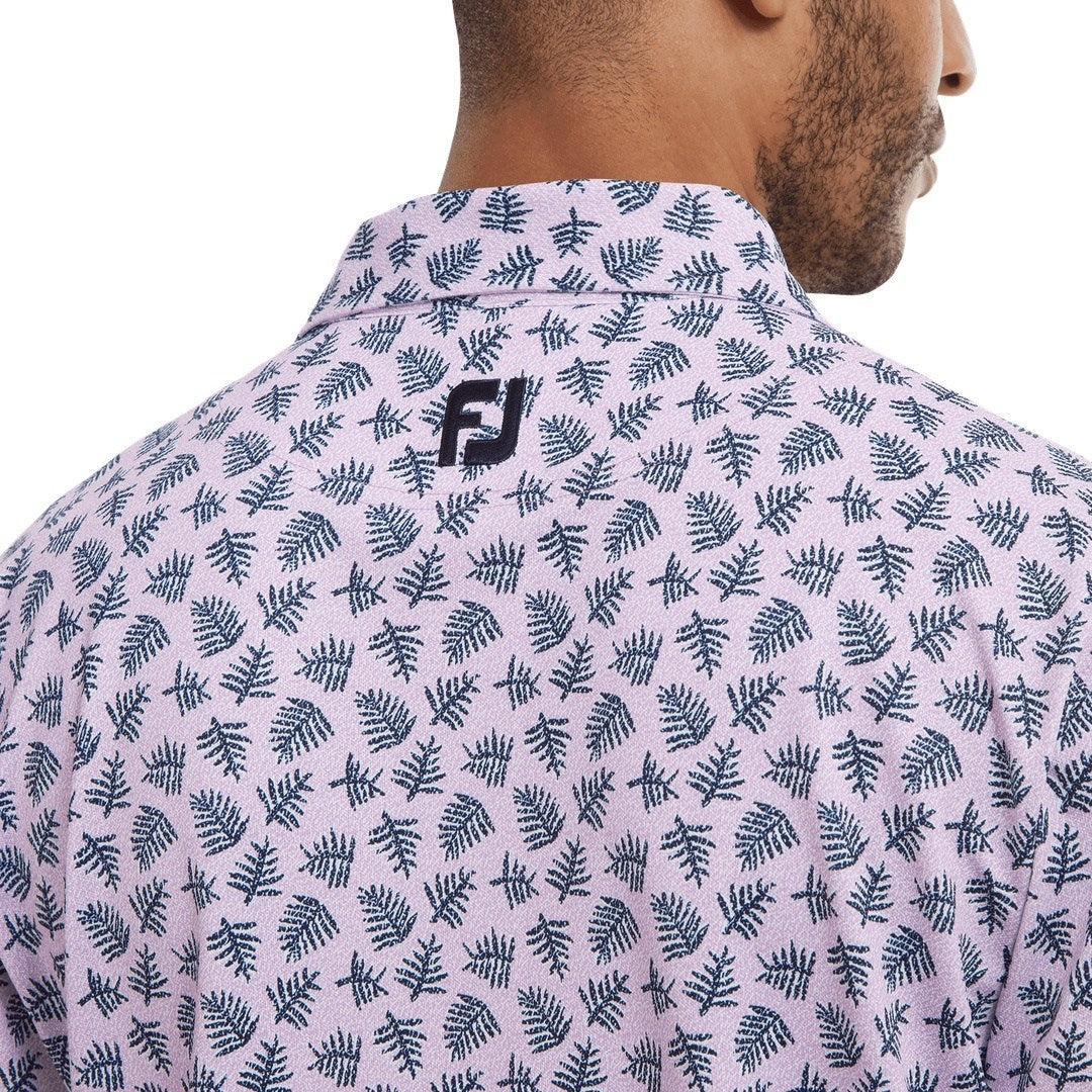 FootJoy Shadow Palm Print Pique Golf Shirt 88373