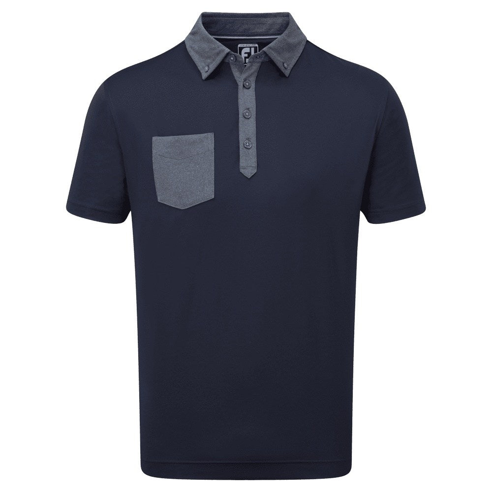 FootJoy Tonal Trim with Pocket Golf Shirt 88377