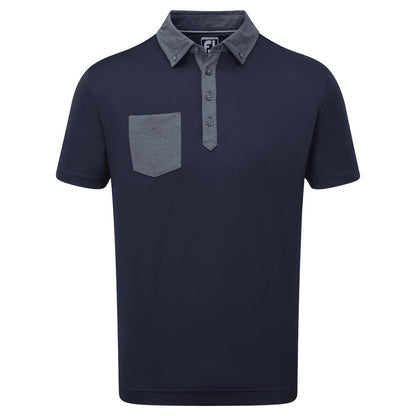 FootJoy Tonal Trim with Pocket Golf Shirt 88377