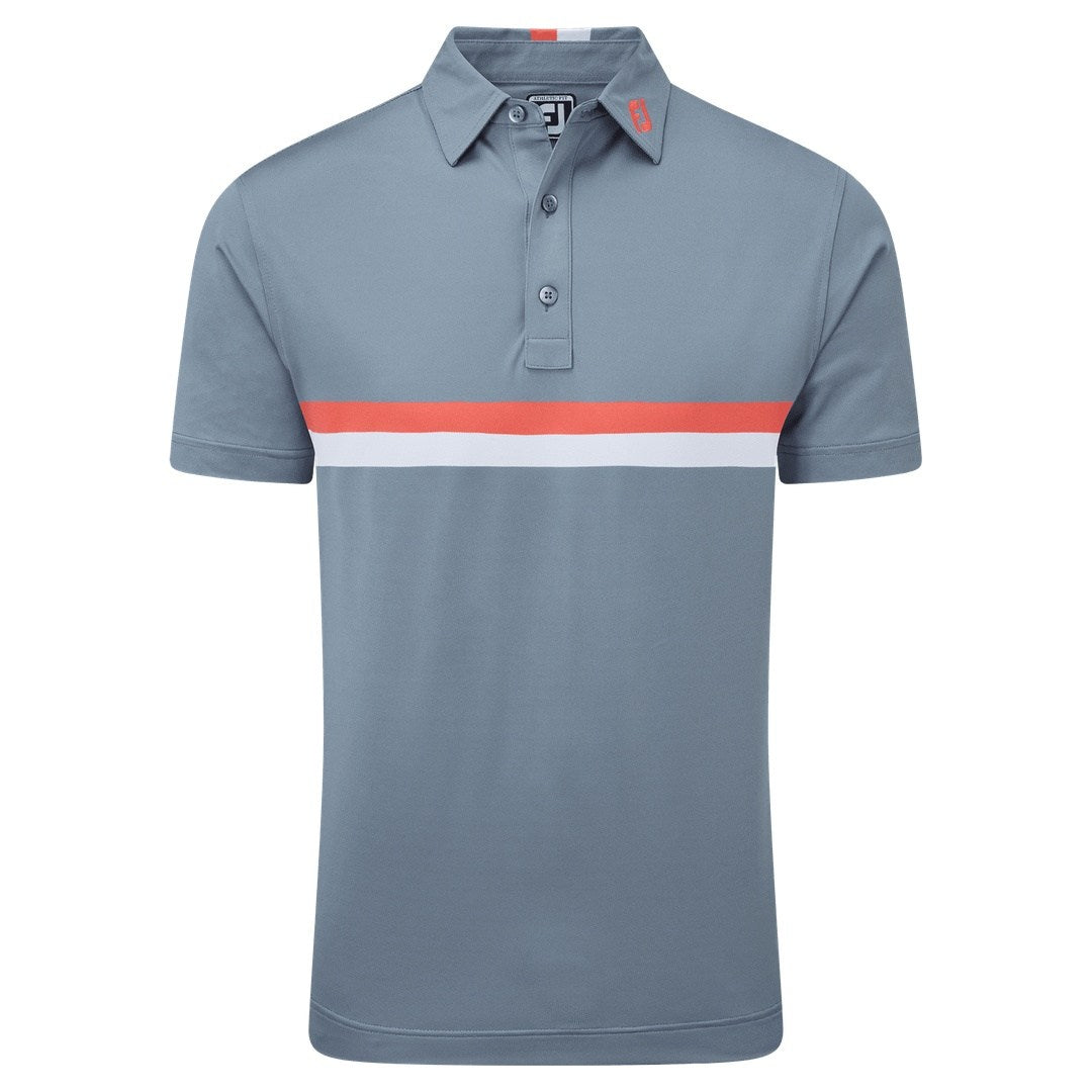 FootJoy Double Chest Band Pique Golf Polo Shirt 88390