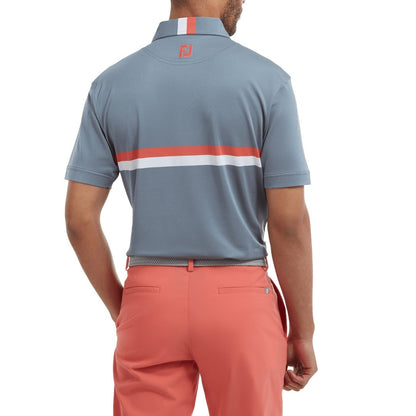 FootJoy Double Chest Band Pique Golf Polo Shirt 88390