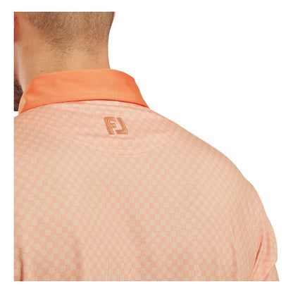 FootJoy Checker Print Lisle Golf Polo Shirt 34014