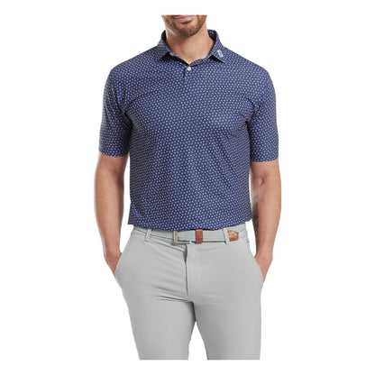 FootJoy Bounce Print Pique Golf Polo Shirt 34036