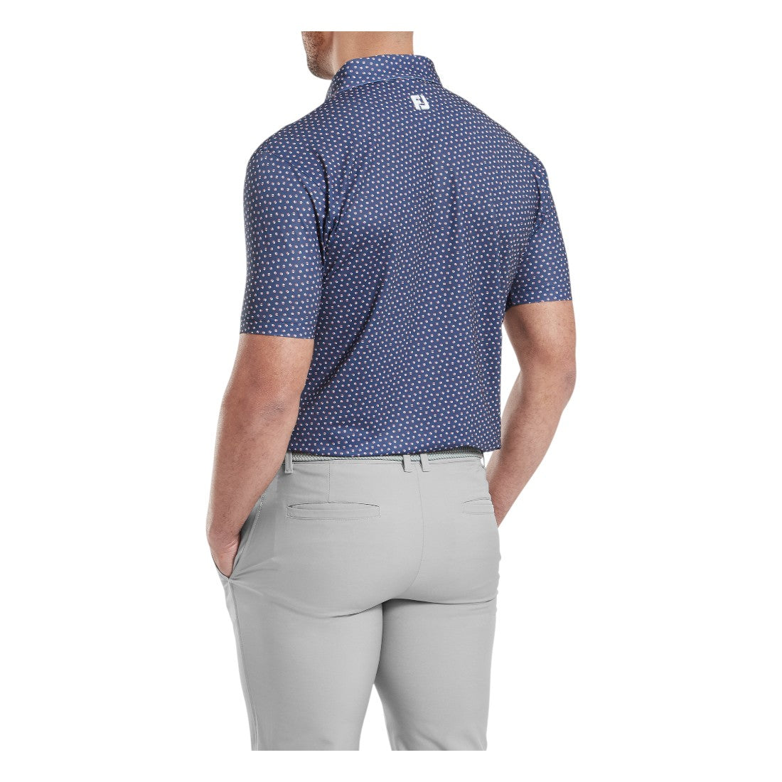 FootJoy Bounce Print Pique Golf Polo Shirt 34036