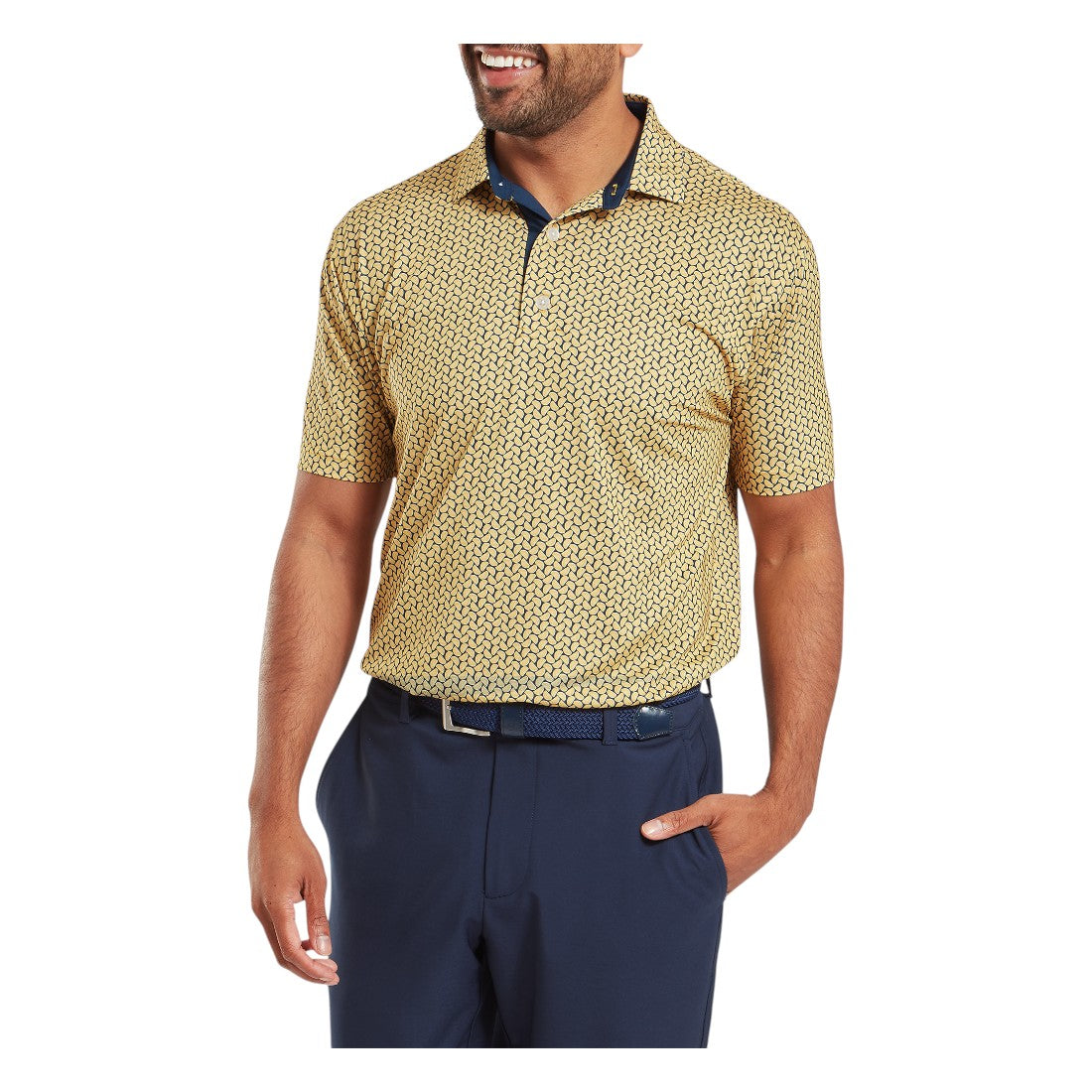 FootJoy Citrus Print Lisle Golf Polo Shirt 34044