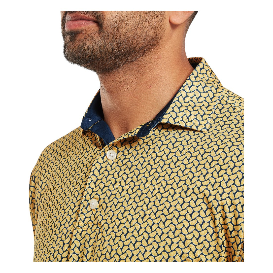FootJoy Citrus Print Lisle Golf Polo Shirt 34044