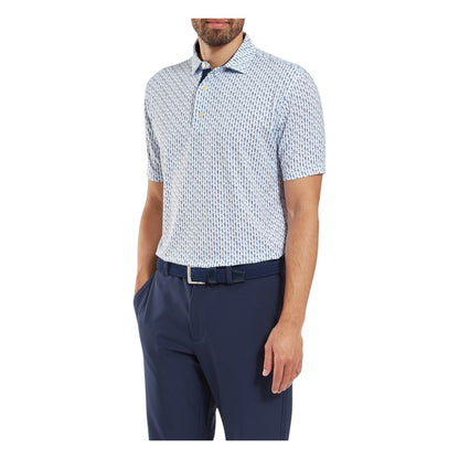 FootJoy Figure Print Lisle Golf Polo Shirt 34052