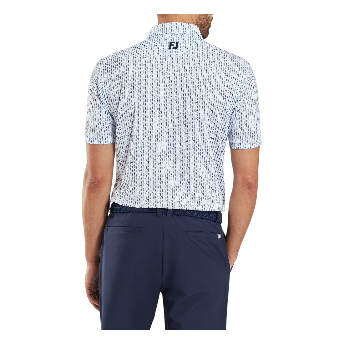 FootJoy Figure Print Lisle Golf Polo Shirt 34052