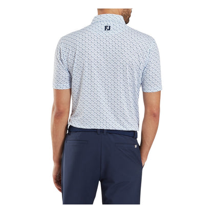 FootJoy Figure Print Lisle Golf Polo Shirt 34052