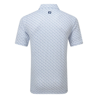 FootJoy Figure Print Lisle Golf Polo Shirt 34052