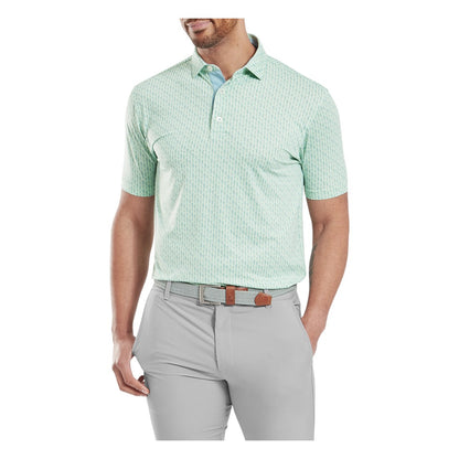 FootJoy Figure Print Lisle Golf Polo Shirt 34053
